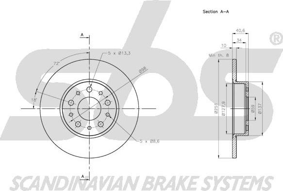 SBS 1815312368 - Kočioni disk www.molydon.hr