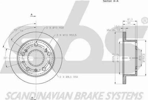 SBS 1815202309 - Kočioni disk www.molydon.hr