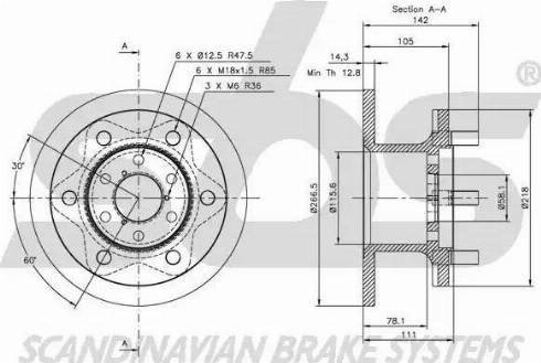 SBS 1815312306 - Kočioni disk www.molydon.hr