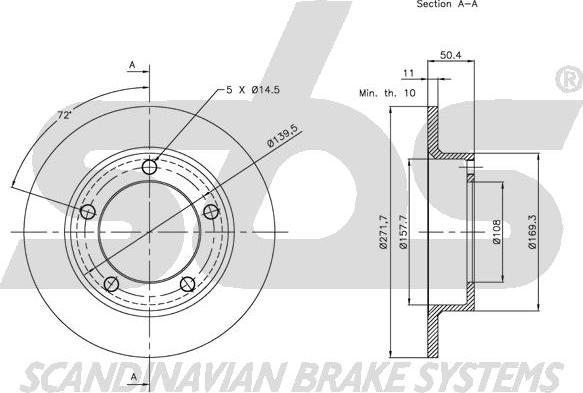 SBS 1815202310 - Kočioni disk www.molydon.hr