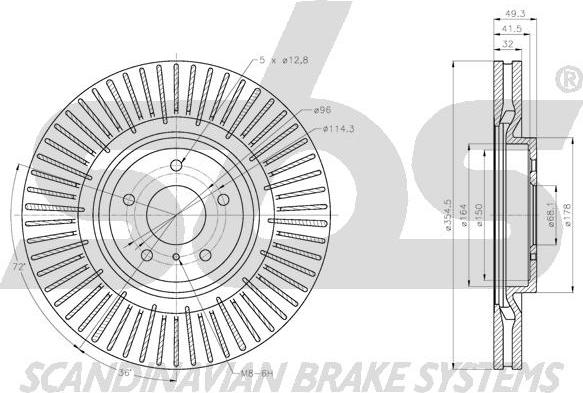 SBS 1815202292 - Kočioni disk www.molydon.hr