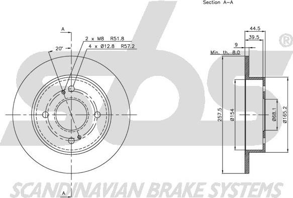 SBS 1815202248 - Kočioni disk www.molydon.hr