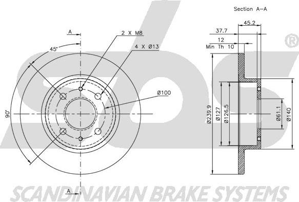 SBS 1815202216 - Kočioni disk www.molydon.hr