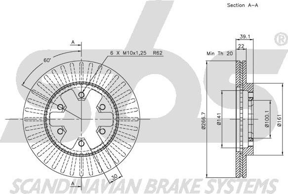 SBS 1815202234 - Kočioni disk www.molydon.hr