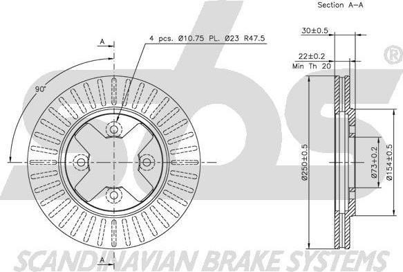 SBS 1815202238 - Kočioni disk www.molydon.hr