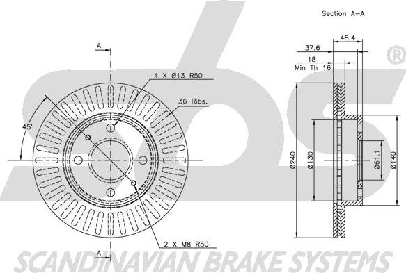 SBS 1815202232 - Kočioni disk www.molydon.hr