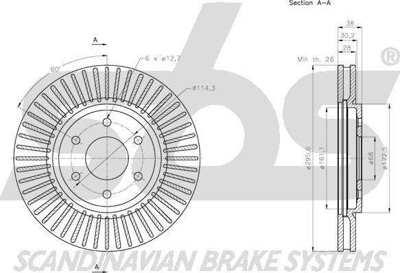 SBS 1815312275 - Kočioni disk www.molydon.hr