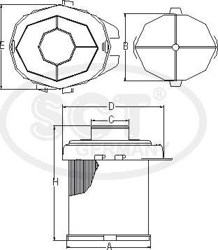 SCT-MANNOL SB 513 - Filter za zrak www.molydon.hr