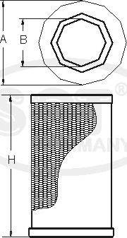 SCT-MANNOL SB 3287 - Filter za zrak www.molydon.hr