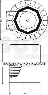 SCT-MANNOL SB 3202 - Filter za zrak www.molydon.hr