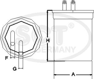 SCT-MANNOL ST 6095 - Filter za gorivo www.molydon.hr