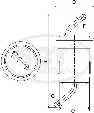 SCT-MANNOL ST 362 - Filter za gorivo www.molydon.hr