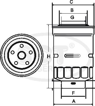 SCT-MANNOL ST 307 - Filter za gorivo www.molydon.hr