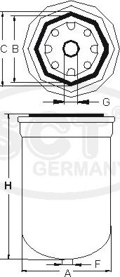 SCT-MANNOL ST 316 - Filter za gorivo www.molydon.hr