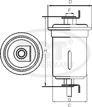 SCT-MANNOL ST 387 - Filter za gorivo www.molydon.hr