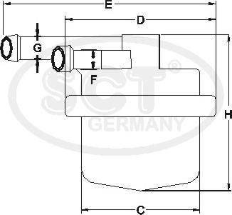 SCT-MANNOL ST 334 - Filter za gorivo www.molydon.hr