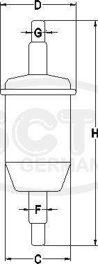 SCT-MANNOL ST 337 - Filter za gorivo www.molydon.hr