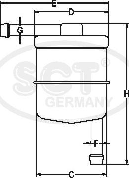 SCT-MANNOL ST 338 - Filter za gorivo www.molydon.hr