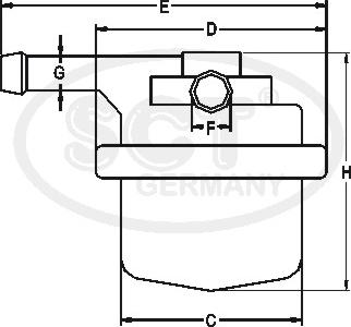 SCT-MANNOL ST 332 - Filter za gorivo www.molydon.hr