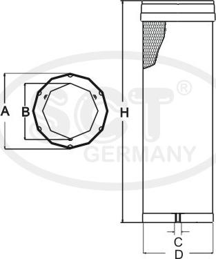 SCT-MANNOL SW 3835 - Filter dopunskog zraka www.molydon.hr