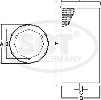 SCT-MANNOL SW 3878 - Filter dopunskog zraka www.molydon.hr