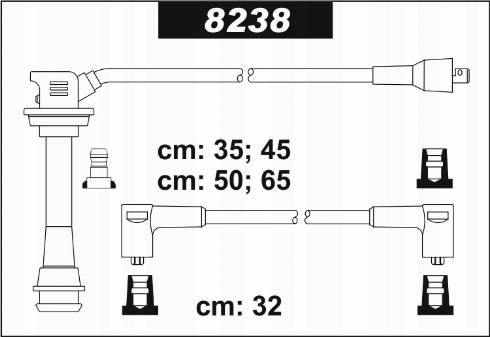 Sentech 8238 - Set kablova za paljenje www.molydon.hr