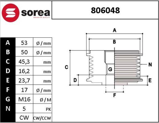 Sera 806048 - Remenica, alternator www.molydon.hr