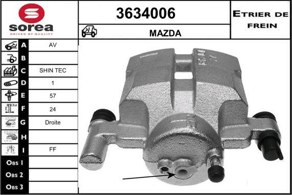 Sera 3634006 - kočione čeljusti www.molydon.hr