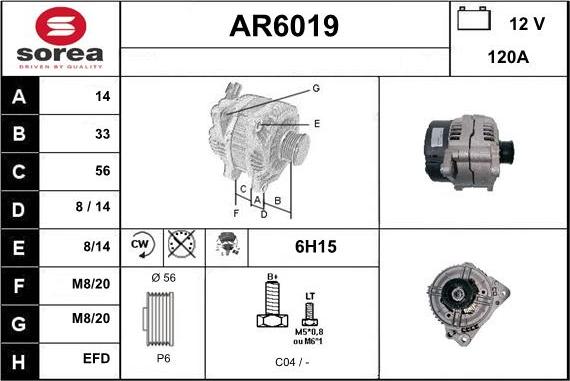 Sera AR6019 - Alternator www.molydon.hr