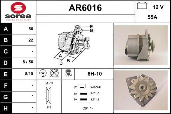 Sera AR6016 - Alternator www.molydon.hr