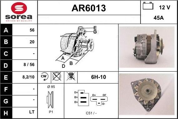 Sera AR6013 - Alternator www.molydon.hr