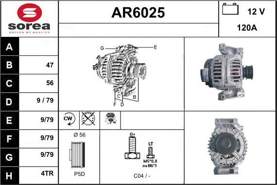 Sera AR6025 - Alternator www.molydon.hr