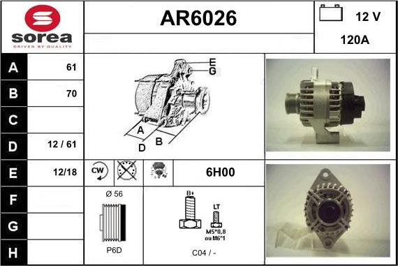 Sera AR6026 - Alternator www.molydon.hr