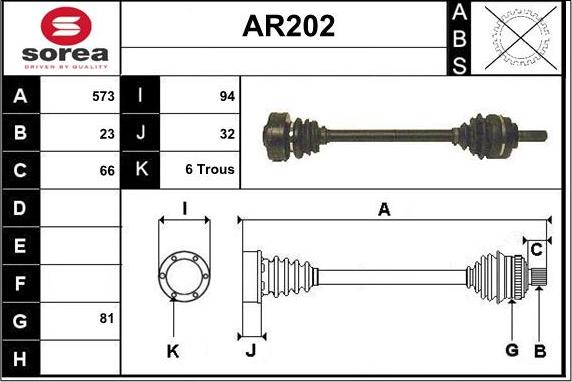 Sera AR202 - Pogonska osovina www.molydon.hr