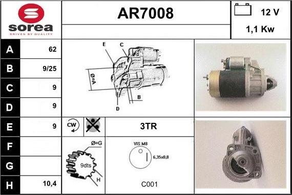 Sera AR7008 - Starter www.molydon.hr