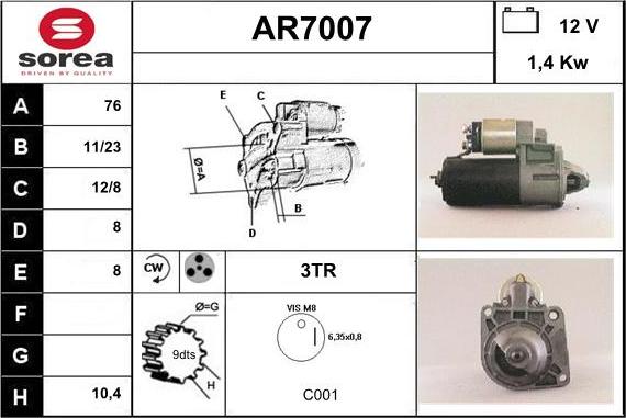 Sera AR7007 - Starter www.molydon.hr