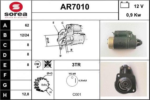 Sera AR7010 - Starter www.molydon.hr