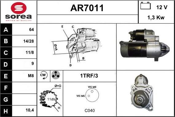 Sera AR7011 - Starter www.molydon.hr