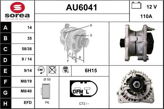 Sera AU6041 - Alternator www.molydon.hr