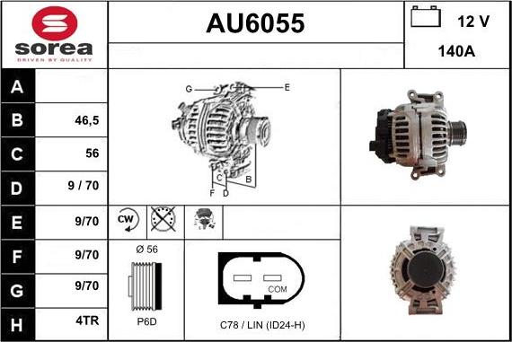 Sera AU6055 - Alternator www.molydon.hr