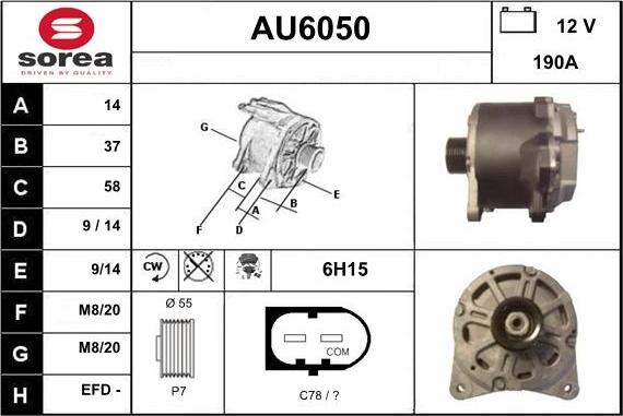 Sera AU6050 - Alternator www.molydon.hr