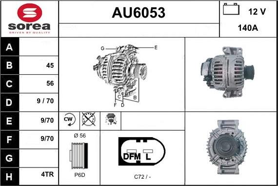 Sera AU6053 - Alternator www.molydon.hr