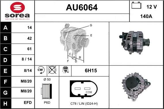 Sera AU6064 - Alternator www.molydon.hr