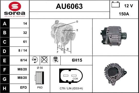 Sera AU6063 - Alternator www.molydon.hr