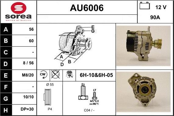 Sera AU6006 - Alternator www.molydon.hr