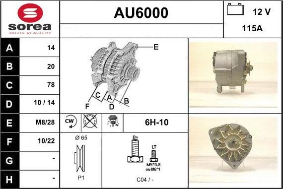 Sera AU6000 - Alternator www.molydon.hr