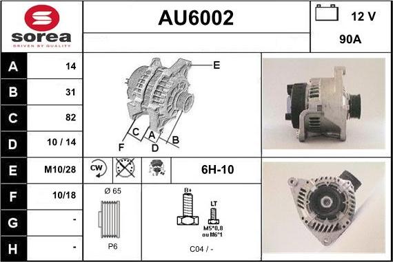 Sera AU6002 - Alternator www.molydon.hr