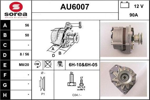 Sera AU6007 - Alternator www.molydon.hr