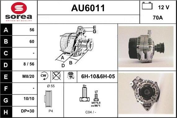 Sera AU6011 - Alternator www.molydon.hr