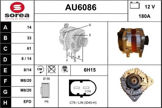 Sera AU6086 - Alternator www.molydon.hr